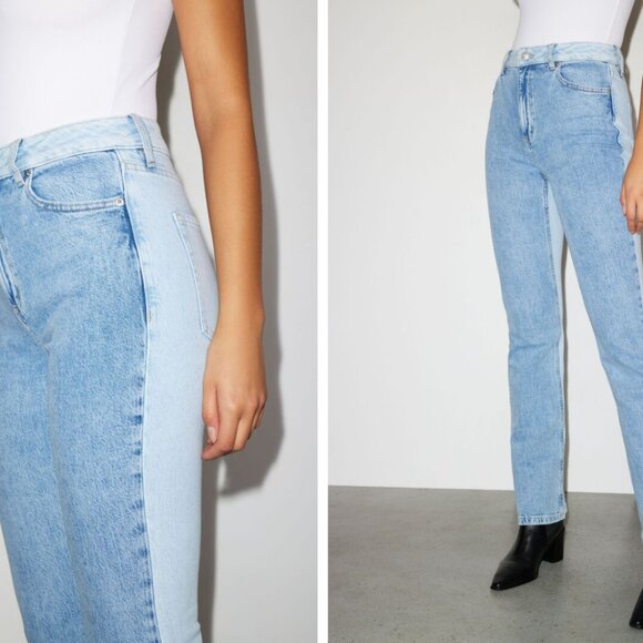 Candice two-tone bootcut jeans - Picture 3 of 4